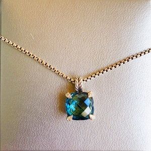 Blue Topaz David Yurman necklace